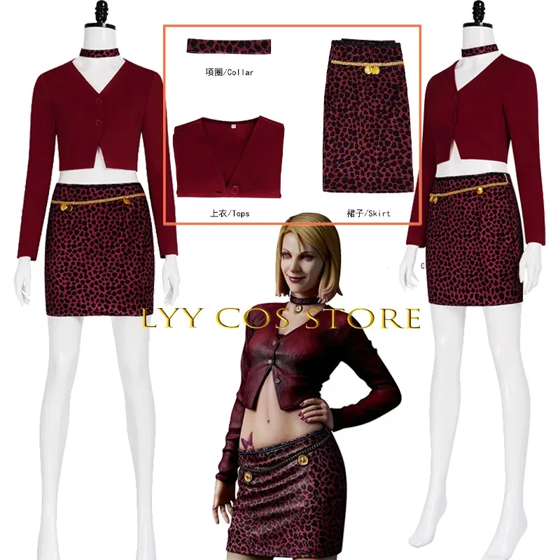 Nurse Maria Cosplay Movie Silent Fantsy Costume Terror Red Coat Sexy Leopard Skirt Hill Costume Halloween Party Suit for WOman
Nurse Maria Cosplay Movie Silent Fantsy Costume Terror Red Coat Sexy Leopard Skirt Hill Costume Halloween Party Suit for WOman
