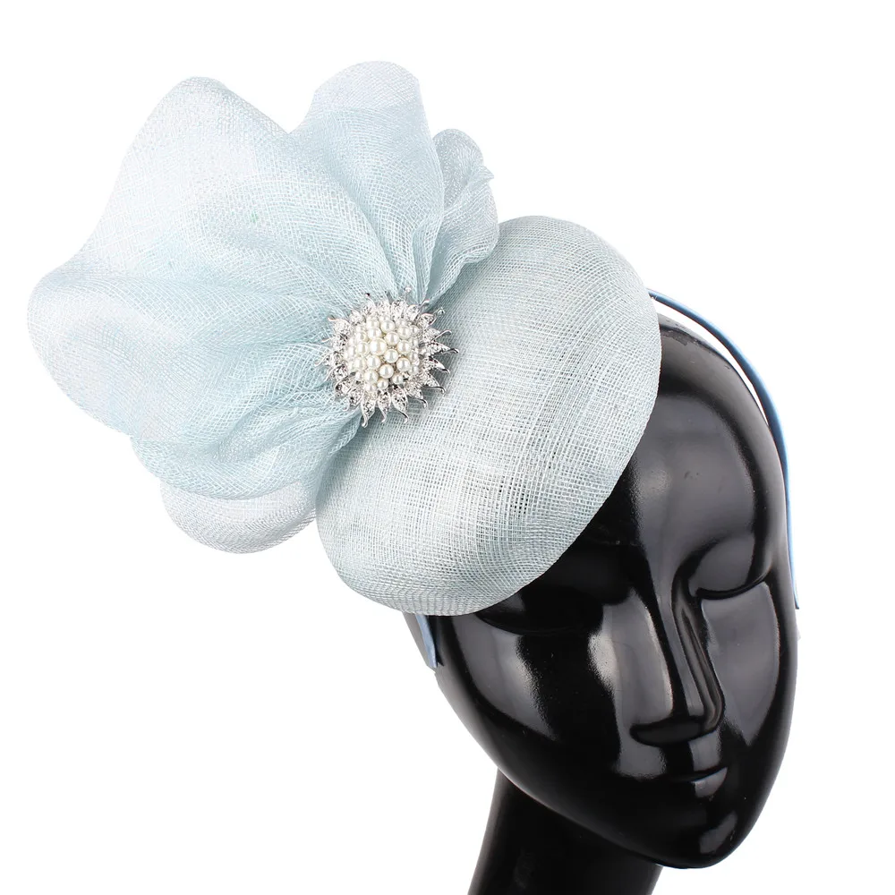 High Quality Sinamay Women Elegant Bride Fascinator Hat Nice Wedding Millinery Gorgeous Headwear For Ladies Party Chapeau
High Quality Sinamay Women Elegant Bride Fascinator Hat Nice Wedding Millinery Gorgeous Headwear For Ladies Party Chapeau
