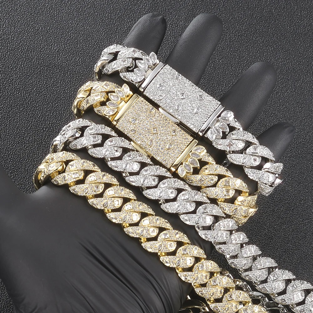 ESKEEM 2026 New 18mm Width Cuban Chain HipHop Iced Out Mixed Inlay Eye and Square Shape CZ Cuban Link Necklace Bracelet
ESKEEM 2026 New 18mm Width Cuban Chain HipHop Iced Out Mixed Inlay Eye and Square Shape CZ Cuban Link Necklace Bracelet