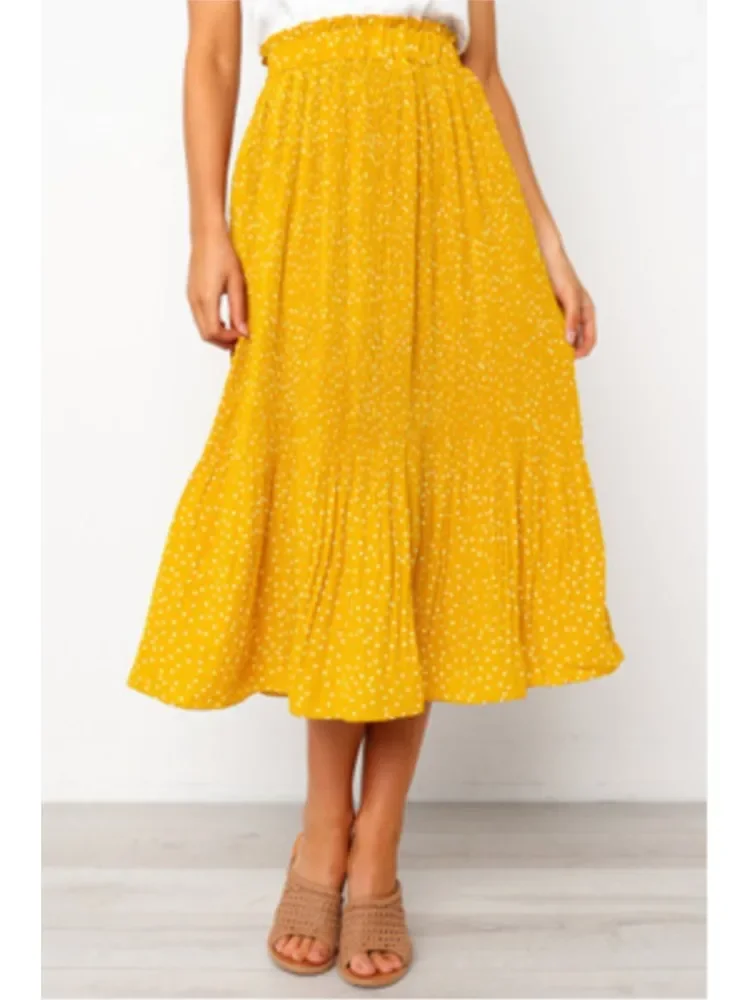 Women's Spring Summer New Fashion Print Polka Dot Pocket Women's Skirt Street Polka Dot Medium Long Casual Comfortable Skirt
Women's Spring Summer New Fashion Print Polka Dot Pocket Women's Skirt Street Polka Dot Medium Long Casual Comfortable Skirt