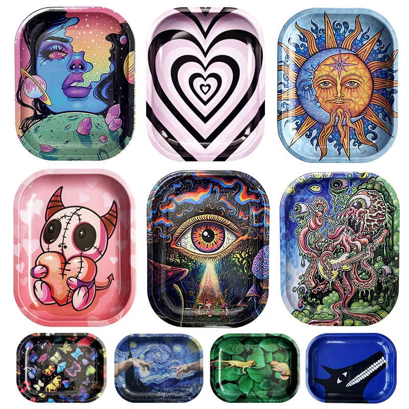 1PCS 7x5.5inch Tinplate Tobacco Rolling Tray Cigarette Smoking Accessories Tray Storage Plate Small Roller Cigaret Container
1PCS 7x5.5inch Tinplate Tobacco Rolling Tray Cigarette Smoking Accessories Tray Storage Plate Small Roller Cigaret Container