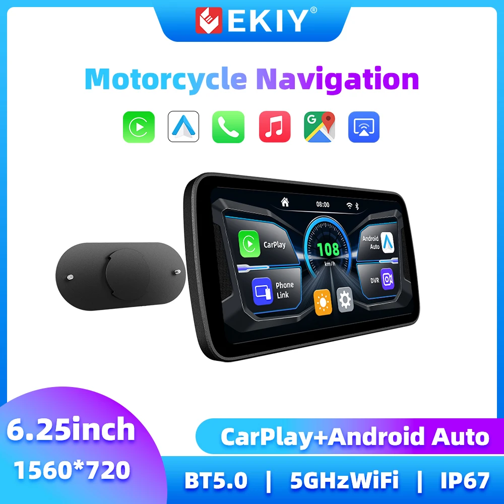 EKIY 6.25 Inch Motorcycle Screen Portable Motorcycle Navigation Motorcycle Carplay Android Auto GPS Screen Wireless Carplay
EKIY 6.25 Inch Motorcycle Screen Portable Motorcycle Navigation Motorcycle Carplay Android Auto GPS Screen Wireless Carplay