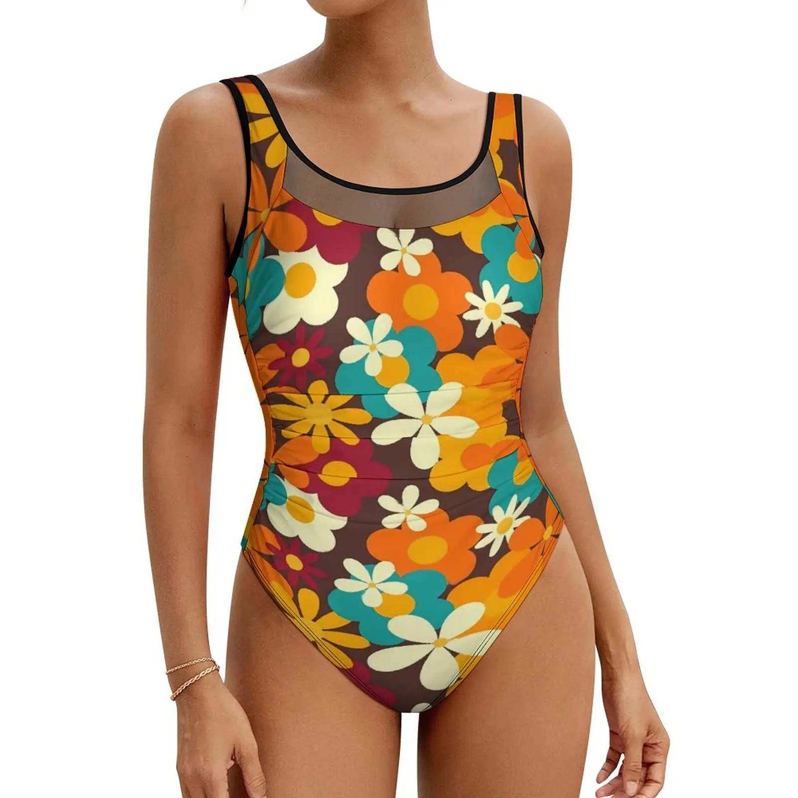 Retro Flower Power Swimsuit 70s Classic Floral Swimwear One Piece Holiday Swimsuits Bathing Suits Push Up Sexy Beach Outfits
Retro Flower Power Swimsuit 70s Classic Floral Swimwear One Piece Holiday Swimsuits Bathing Suits Push Up Sexy Beach Outfits