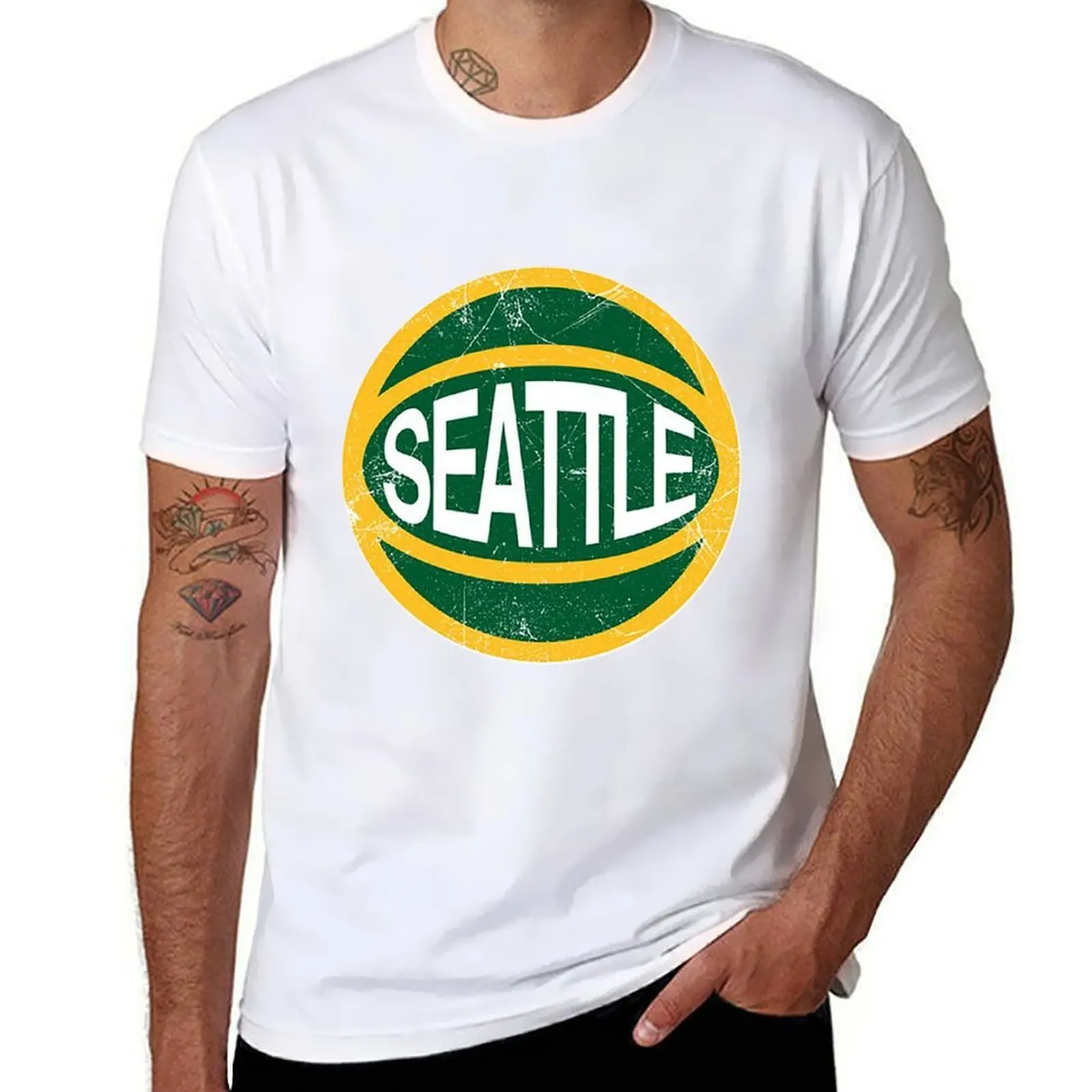 Seattle Retro Ball - Green T-Shirt man t shirt designer cotton t shirt man T-Shirt
Seattle Retro Ball - Green T-Shirt man t shirt designer cotton t shirt man T-Shirt