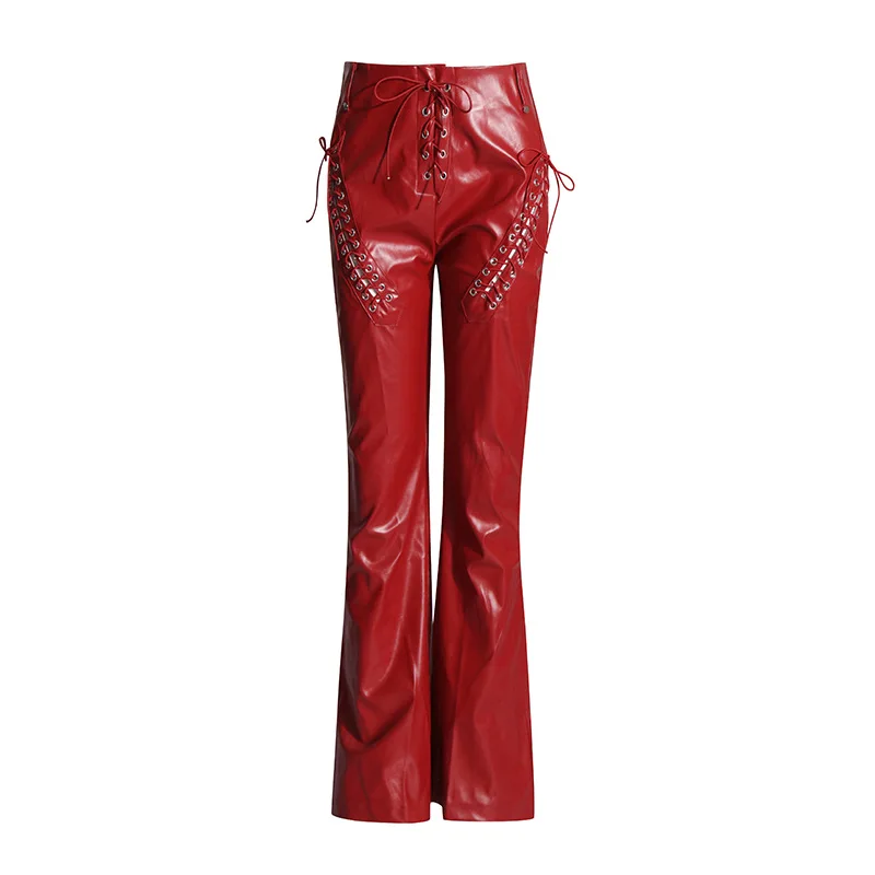 Sexy High Waist Micro Pants for Women, Slim PU Leather Pants, Splicing Strap, Design Sense, Fashion, NewSpring
Sexy High Waist Micro Pants for Women, Slim PU Leather Pants, Splicing Strap, Design Sense, Fashion, NewSpring