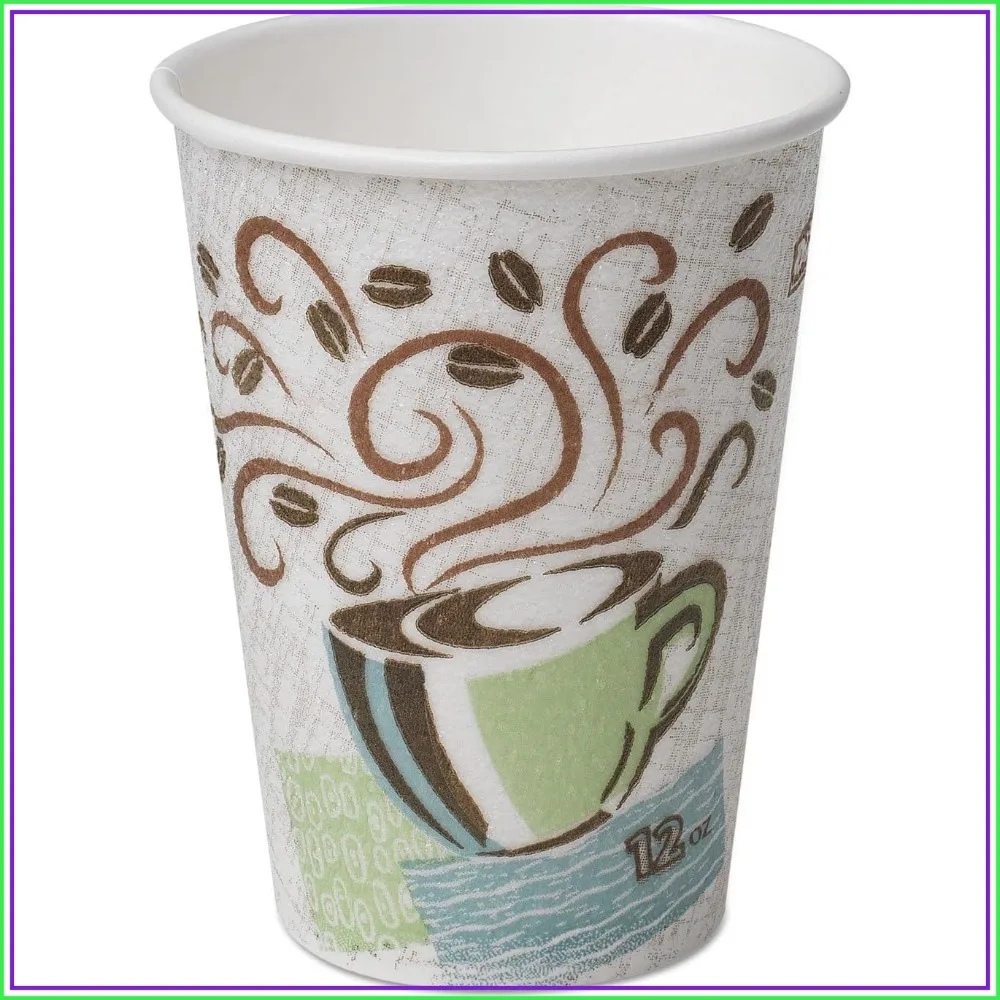 12oz Paper Hot Cups, 50-Pack, Coffee Dreams Design
12oz Paper Hot Cups, 50-Pack, Coffee Dreams Design