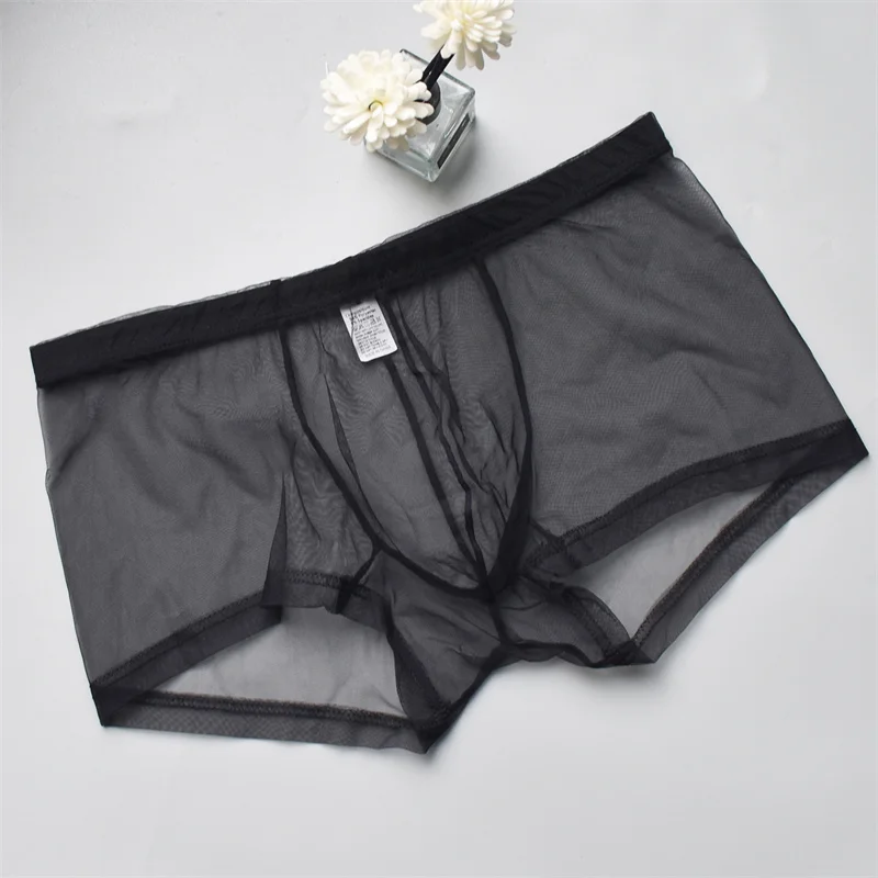 Sexy Underwear Boxers Ultra-thin Seductive Mesh Breathable Sexy Transparent Boxershort Men's Sexy Boxer Funny Underpants
Sexy Underwear Boxers Ultra-thin Seductive Mesh Breathable Sexy Transparent Boxershort Men's Sexy Boxer Funny Underpants