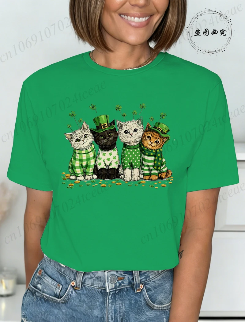 Cats St Patrick's Day Shirt,Cute Lucky Cat T-Shirts,Retro Irish Cats Retro Irish T-Shirts,Holiday Tops Tees,short Sleeve Tees
Cats St Patrick's Day Shirt,Cute Lucky Cat T-Shirts,Retro Irish Cats Retro Irish T-Shirts,Holiday Tops Tees,short Sleeve Tees