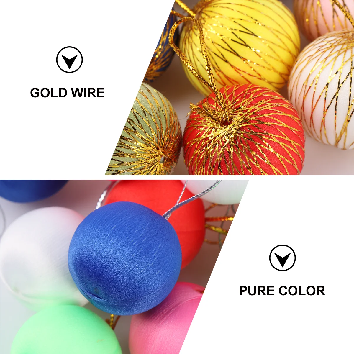 48 Pcs Ball Tree Ornament Colorful Christmas Balls Decoration Winding Decorations
48 Pcs Ball Tree Ornament Colorful Christmas Balls Decoration Winding Decorations