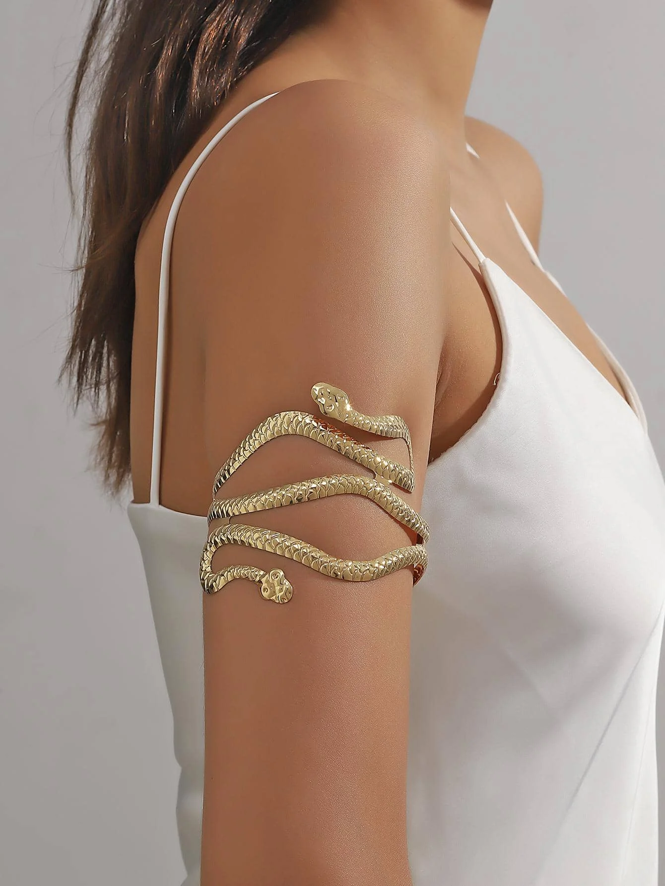 1pc Fashionable Zinc Alloy Snake Design Arm Cuff For Women For Daily Decoration
1pc Fashionable Zinc Alloy Snake Design Arm Cuff For Women For Daily Decoration