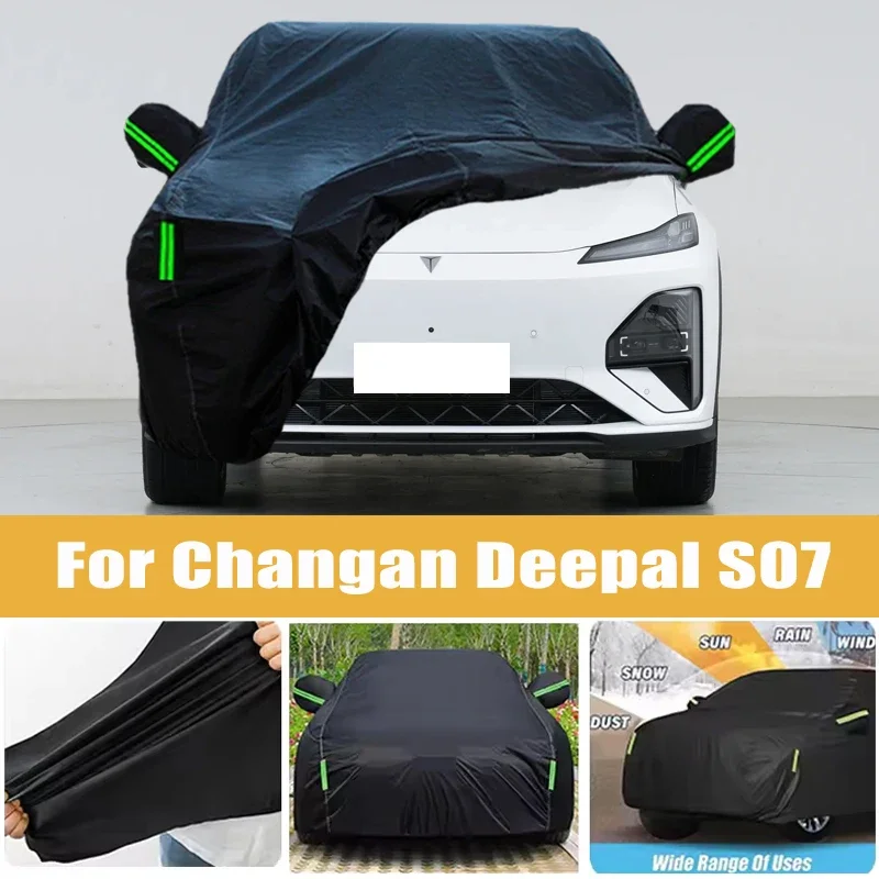 For Changan Deepal S07 Full Car Cover Four Seasons Outdoor Sun Anti UV Rain Snow Dust Protection Oxford Cloth Accessories
For Changan Deepal S07 Full Car Cover Four Seasons Outdoor Sun Anti UV Rain Snow Dust Protection Oxford Cloth Accessories