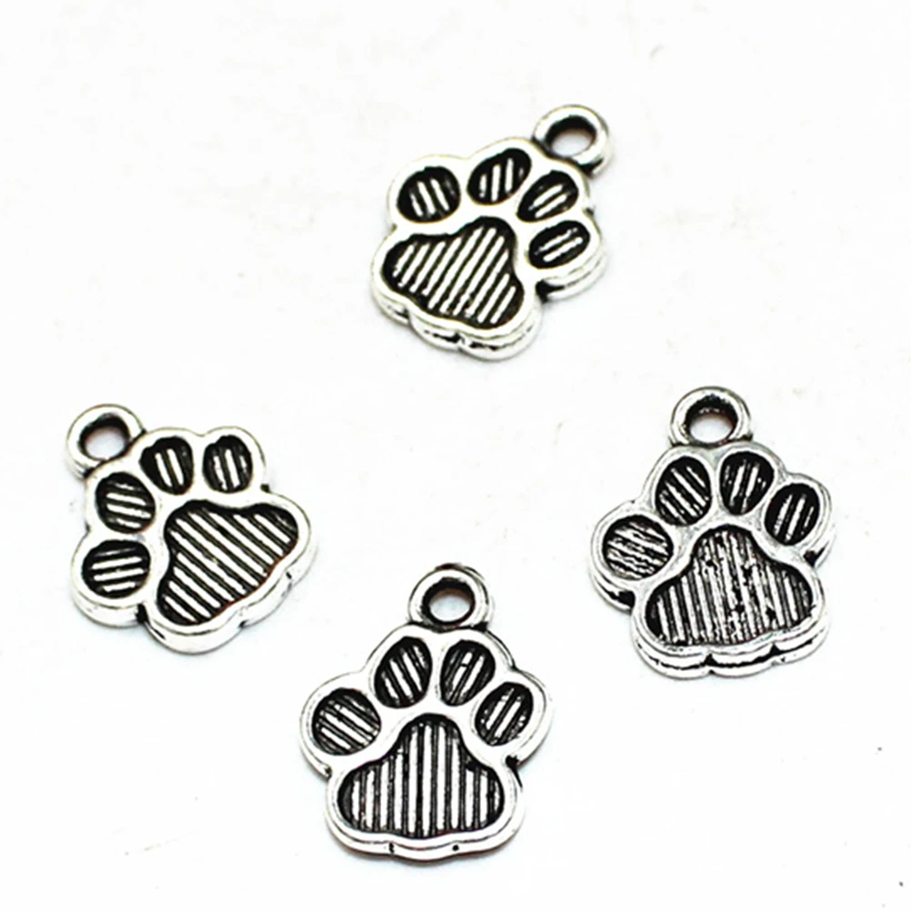 100pcs Retro Silver Dog Footprint Alloy Pendant Charm DIY Jewelry Making Bracelet Keychain Pet Lover Accessory Durable Unique
100pcs Retro Silver Dog Footprint Alloy Pendant Charm DIY Jewelry Making Bracelet Keychain Pet Lover Accessory Durable Unique