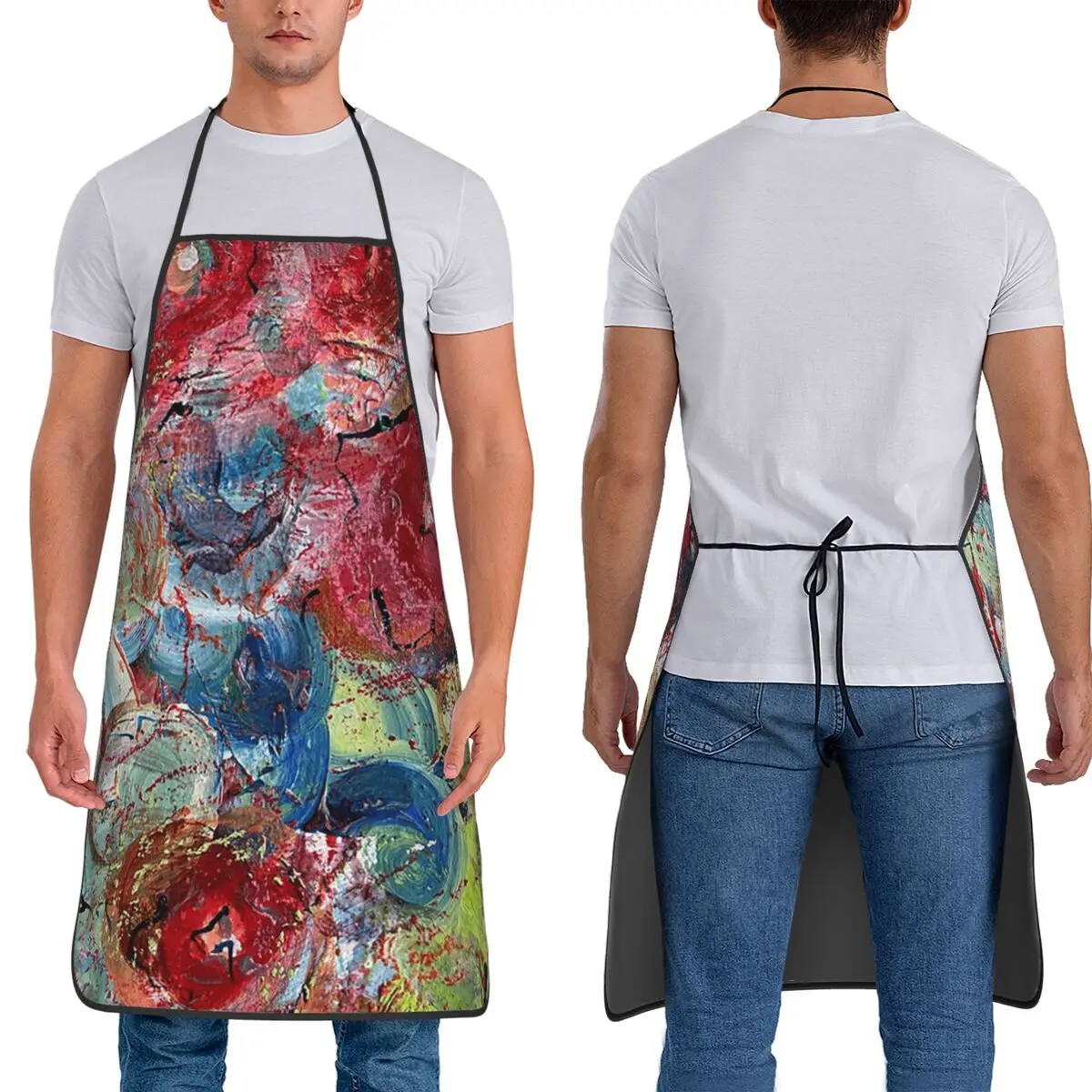 Ruby 2025 Apron Chef Cooking Baking Tablier Sleeveless Bib Kitchen Cleaning Pinafore for Women Men Painting 
Ruby 2025 Apron Chef Cooking Baking Tablier Sleeveless Bib Kitchen Cleaning Pinafore for Women Men Painting