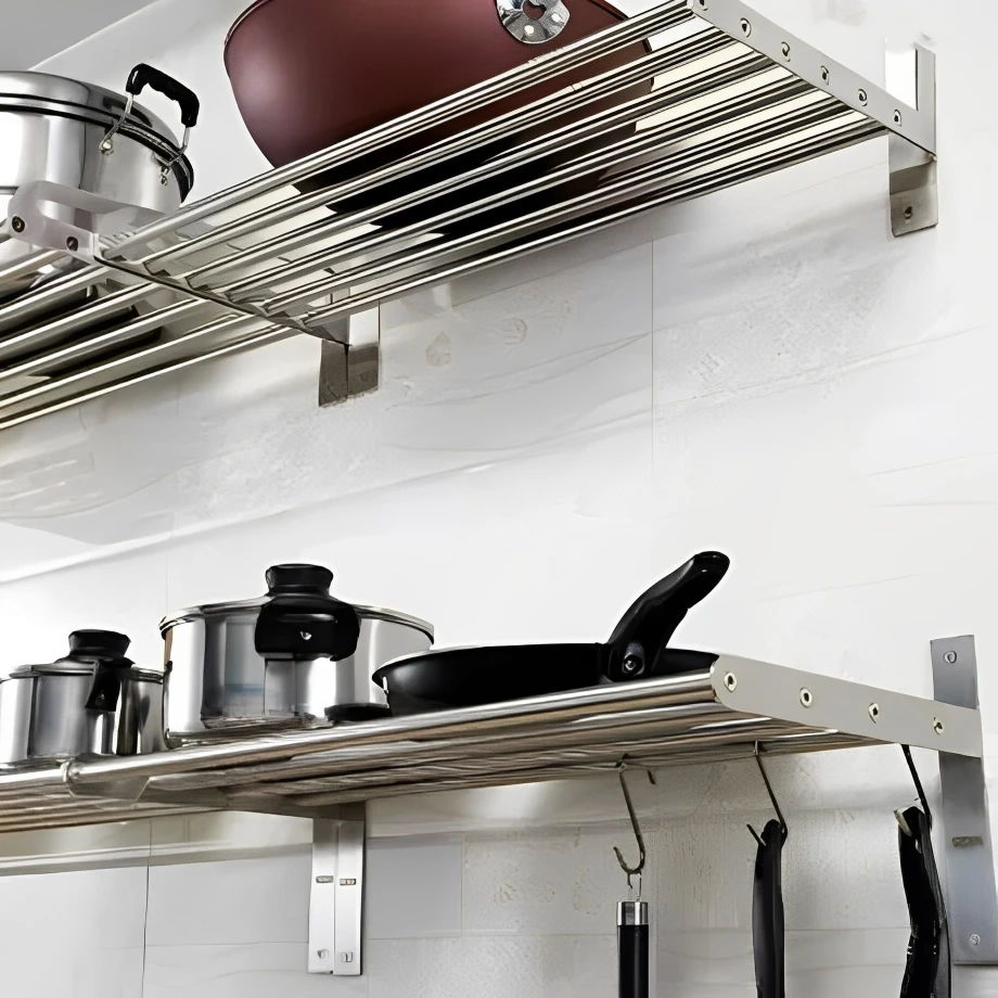 304 stainless steel rack, kitchen hanger bracket, wall hanging thickened boutique towel rack, storage rack, punched pendant.
304 stainless steel rack, kitchen hanger bracket, wall hanging thickened boutique towel rack, storage rack, punched pendant.