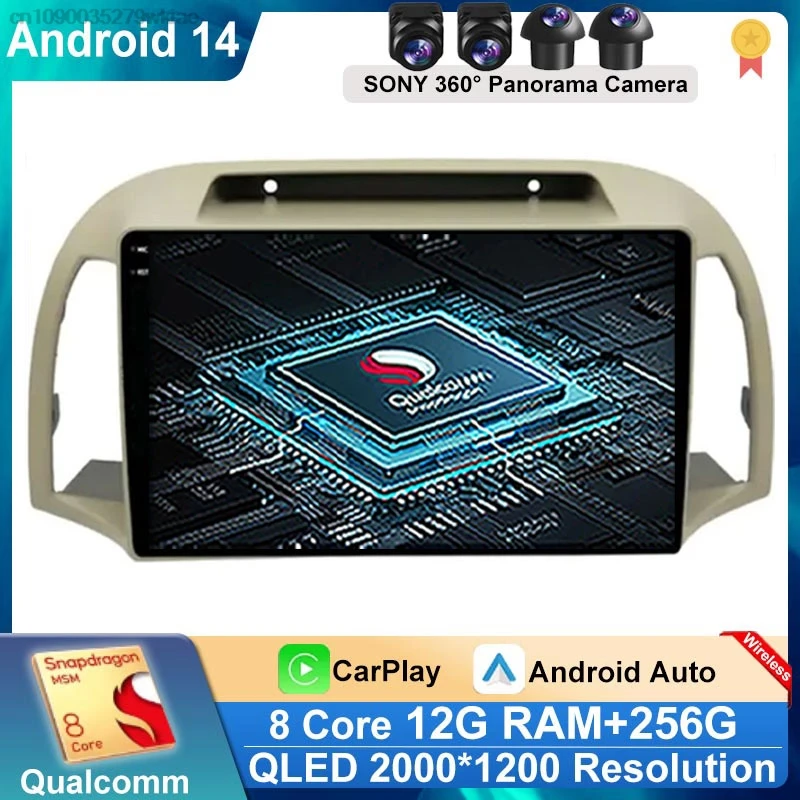 Android 14 For Nissan March Micra K12 2002 -2010 Car Radio Stereo Multimedia WIFI Wireless Carplay Android Auto Navigation 4G BT
Android 14 For Nissan March Micra K12 2002 -2010 Car Radio Stereo Multimedia WIFI Wireless Carplay Android Auto Navigation 4G BT