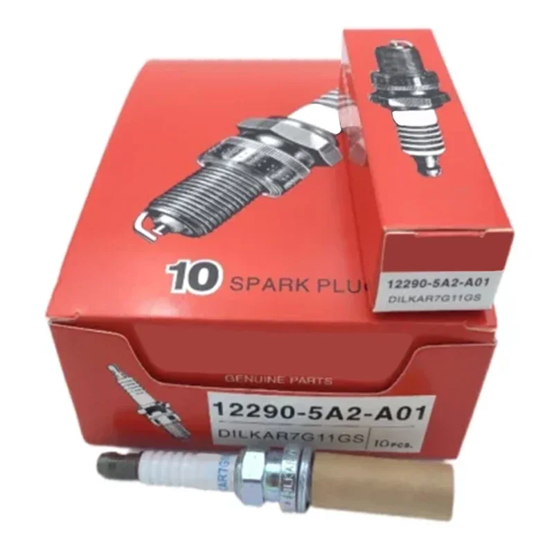 4/6PCS 12290-5A2-A01 DILKAR7G11GS Dual Iridium Spark Plug for Honda Civic Accord Acura ILX TLX Ignition Candles Accessories
4/6PCS 12290-5A2-A01 DILKAR7G11GS Dual Iridium Spark Plug for Honda Civic Accord Acura ILX TLX Ignition Candles Accessories