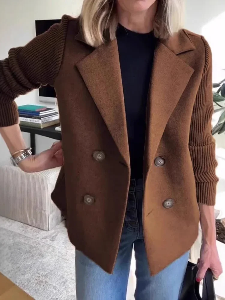 2025 Jacket Women Spring Autumn Turn-Down Collar Simple Solid Patchwork Outerwear Long Sleeve Elegant Coat Streetwear
2025 Jacket Women Spring Autumn Turn-Down Collar Simple Solid Patchwork Outerwear Long Sleeve Elegant Coat Streetwear