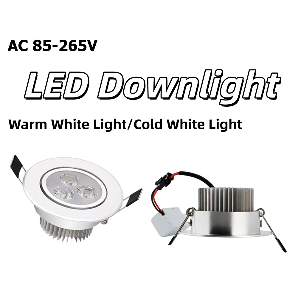 3W LED Recessed Ceiling Down Light Panel Lamp Cool Warm White Light 220V 110V LED Downlight Spotlight for Home Office Hotel
3W LED Recessed Ceiling Down Light Panel Lamp Cool Warm White Light 220V 110V LED Downlight Spotlight for Home Office Hotel