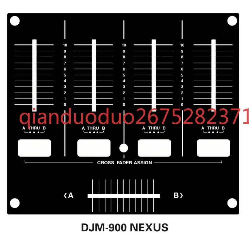 PVC self-adhesive film Pioneer Mixer DJM-900 NEXUS SRT NXS2 Skin Pusher Panel Protective Film ( not iron plate)
PVC self-adhesive film Pioneer Mixer DJM-900 NEXUS SRT NXS2 Skin Pusher Panel Protective Film ( not iron plate)