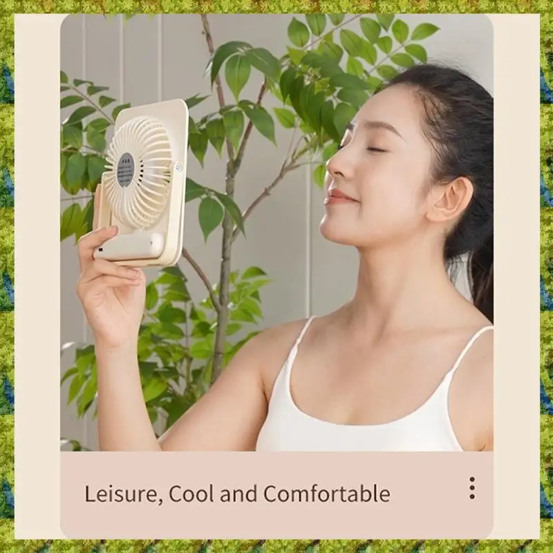 UISN Portable Desk Fan USB Rechargeable Fan Ultra-Thin 180° Tilt Folding Personal Fan Quiet Handheld Fan For Office
UISN Portable Desk Fan USB Rechargeable Fan Ultra-Thin 180° Tilt Folding Personal Fan Quiet Handheld Fan For Office