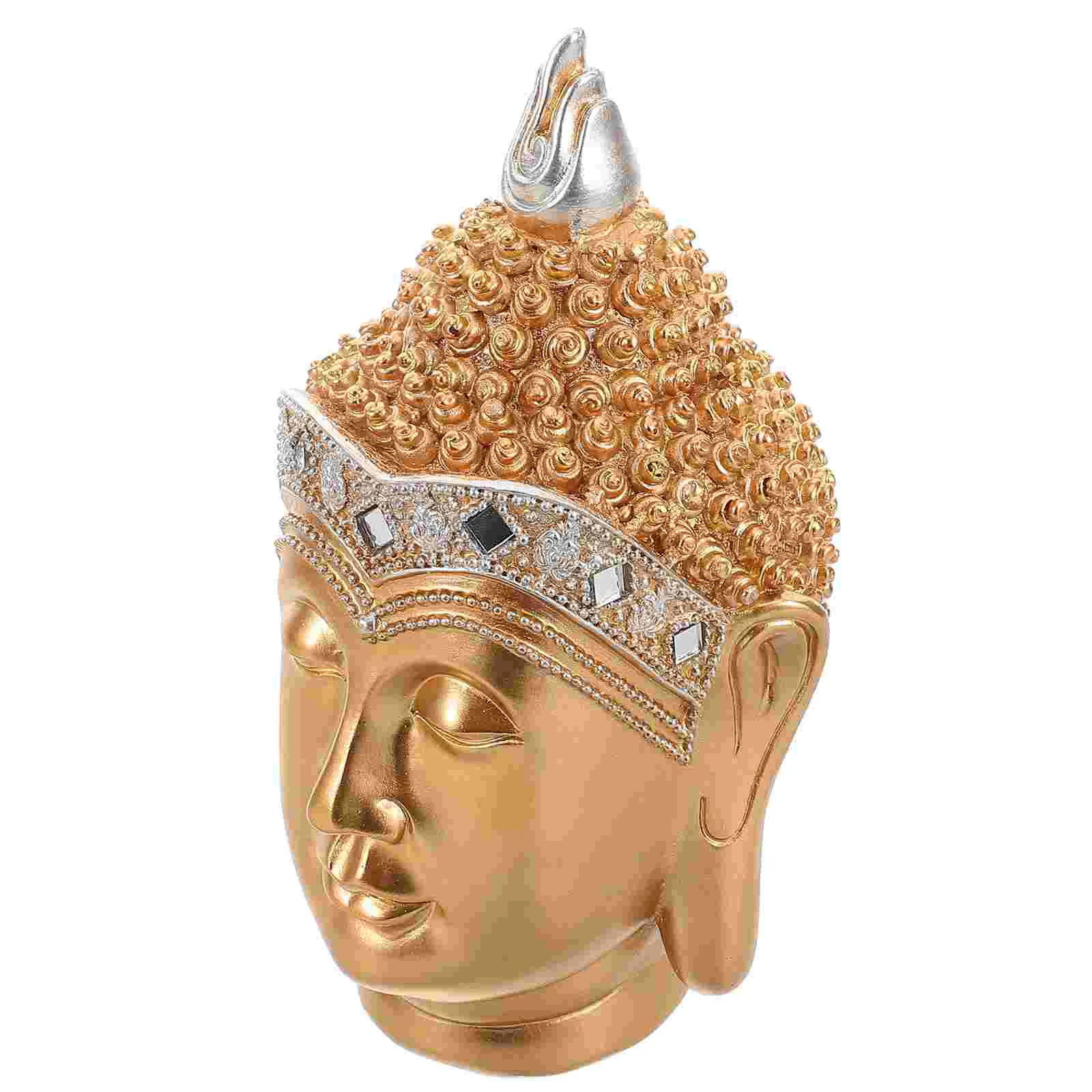 Buddha Head Statue Desktop Ornament Sculpture Room Decor Decoration Sculptures Home Resin
Buddha Head Statue Desktop Ornament Sculpture Room Decor Decoration Sculptures Home Resin