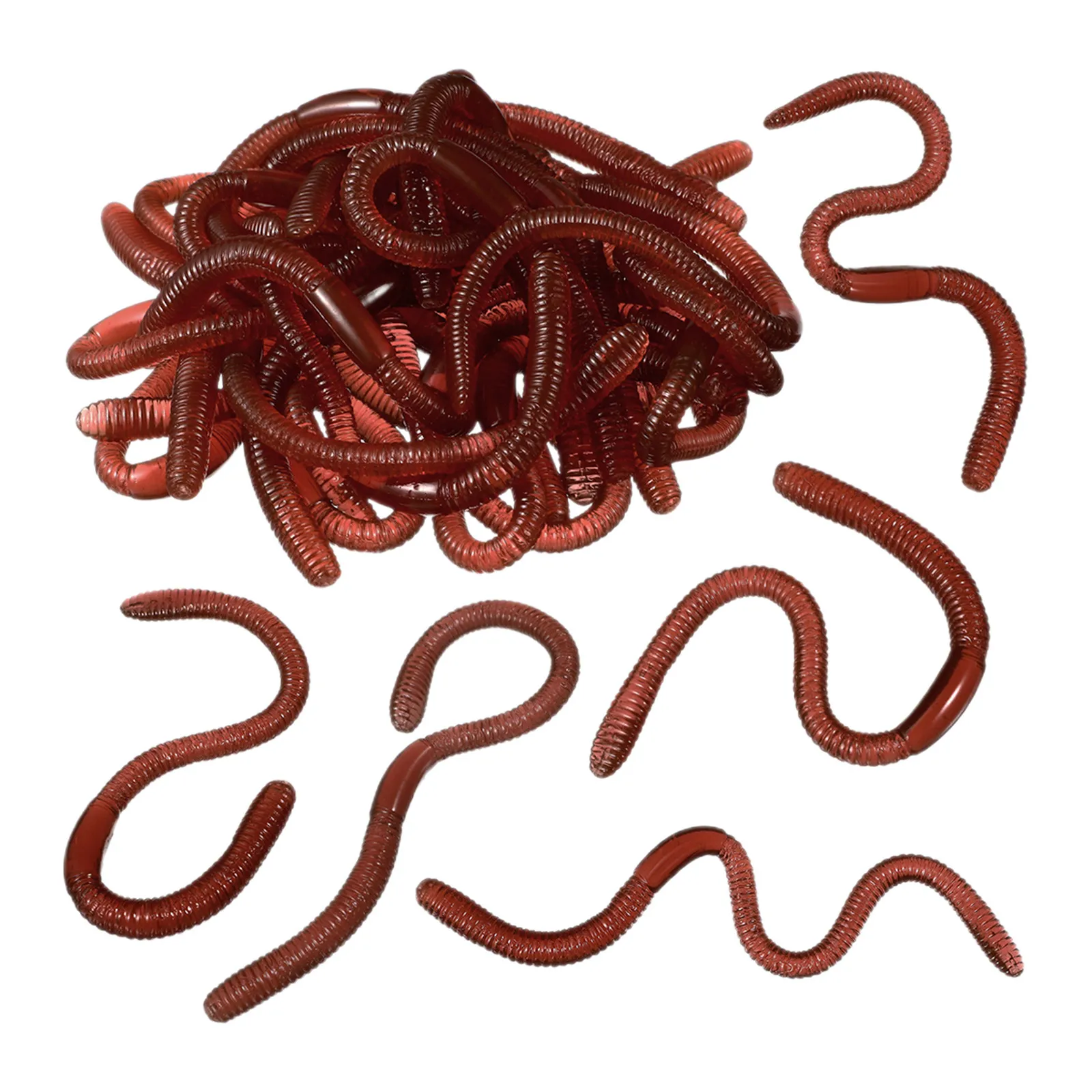30Pcs Simulation Earthworms Fake Worms Elastic Sticky Trick Props Prank Party Halloween Decorative Realistic Fishing Bait
30Pcs Simulation Earthworms Fake Worms Elastic Sticky Trick Props Prank Party Halloween Decorative Realistic Fishing Bait