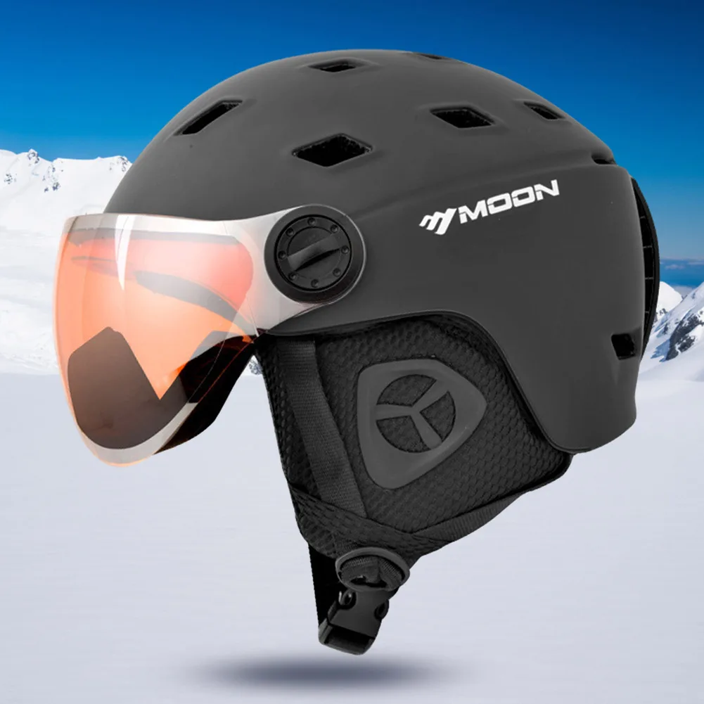 Ski Helmet Skateboard Helmet Lightweight Integrated Snow Sports Helmet with Goggles Ski Protective Helmet 16 Vents for Outdoor
Ski Helmet Skateboard Helmet Lightweight Integrated Snow Sports Helmet with Goggles Ski Protective Helmet 16 Vents for Outdoor