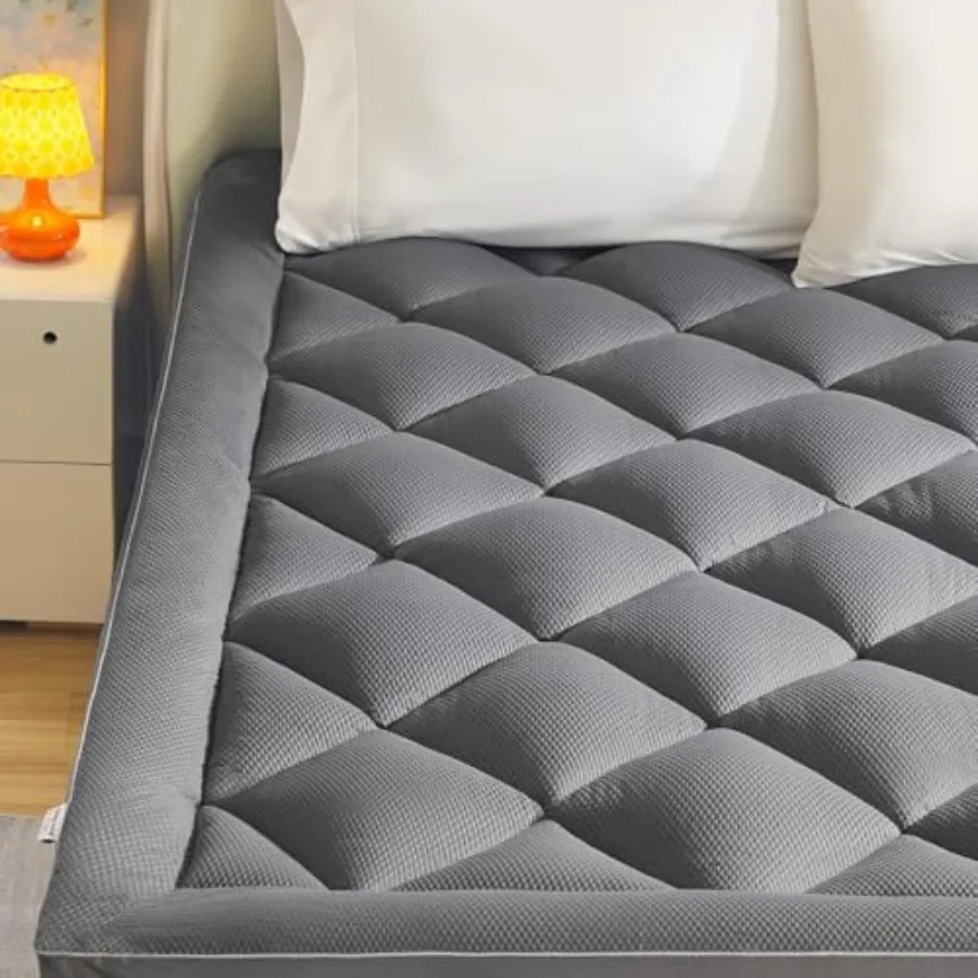Extra Thick Mattress Topper for Back Pain, Plush Breathable Thick Mattress Pad Cover, Down Alternative Soft Bed Topper with Ela
Extra Thick Mattress Topper for Back Pain, Plush Breathable Thick Mattress Pad Cover, Down Alternative Soft Bed Topper with Ela