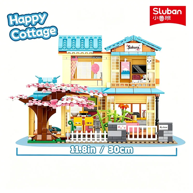Japanese Style Cherry Tree House Building Blocks 1029PCS City Streetview Model Bricks Desktop Decor Educational DIY Holiday Gift
Japanese Style Cherry Tree House Building Blocks 1029PCS City Streetview Model Bricks Desktop Decor Educational DIY Holiday Gift