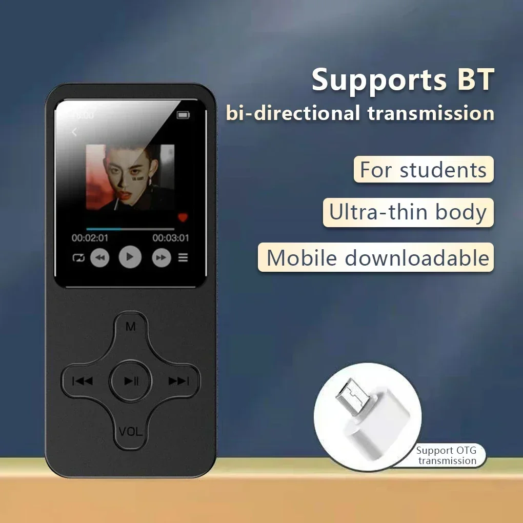 Mini MP3 Player Bluetooth-compatible Speaker HiFi Music Speaker Portable Walkman with radio FM recording E-book
Mini MP3 Player Bluetooth-compatible Speaker HiFi Music Speaker Portable Walkman with radio FM recording E-book