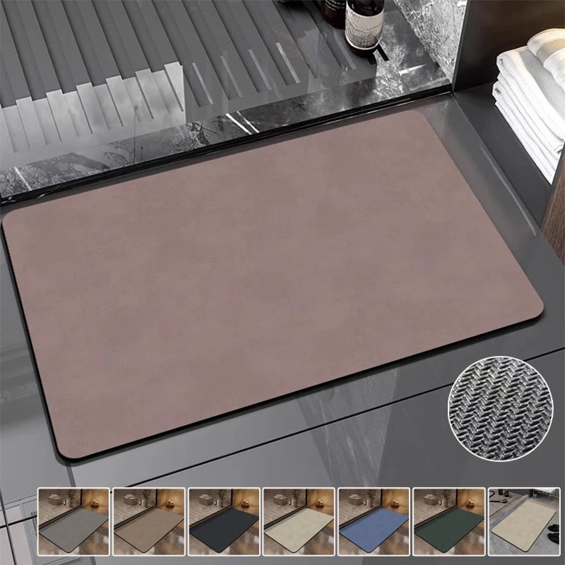 Simple Diatom Mud Floor Mat Solid Color Super Absorbent Bath Mats Quick Drying House Entrance Rug Kitchen Shower Rug Bath Mat
Simple Diatom Mud Floor Mat Solid Color Super Absorbent Bath Mats Quick Drying House Entrance Rug Kitchen Shower Rug Bath Mat