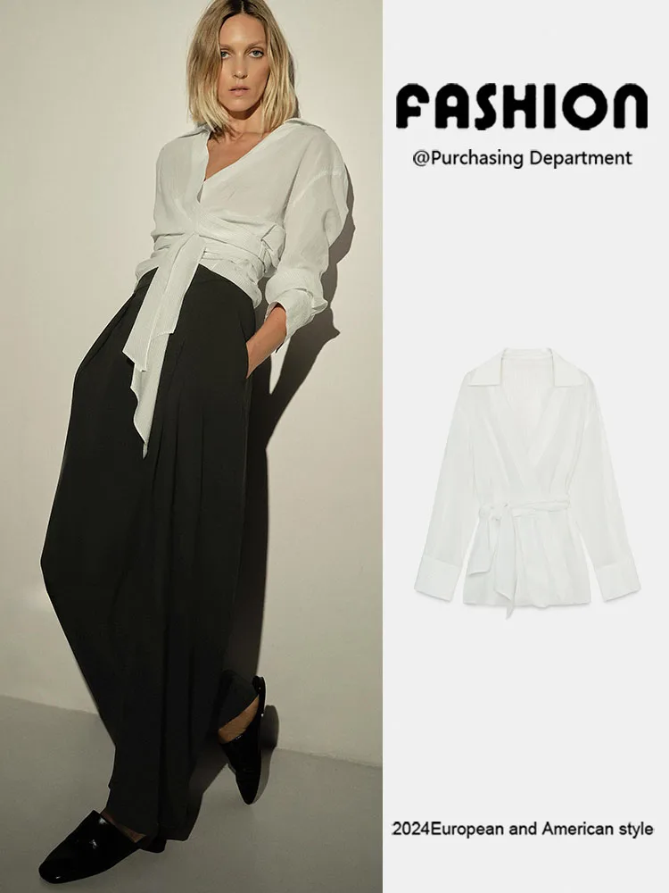 Новая женская повседневная универсальная простая блузка с длинным рукавом в полоску с завязками на талии, этническая сценическая одежда, топ, осень 2025
Новая женская повседневная универсальная простая блузка с длинным рукавом в полоску с завязками на талии, этническая сценическая одежда, топ, осень 2025