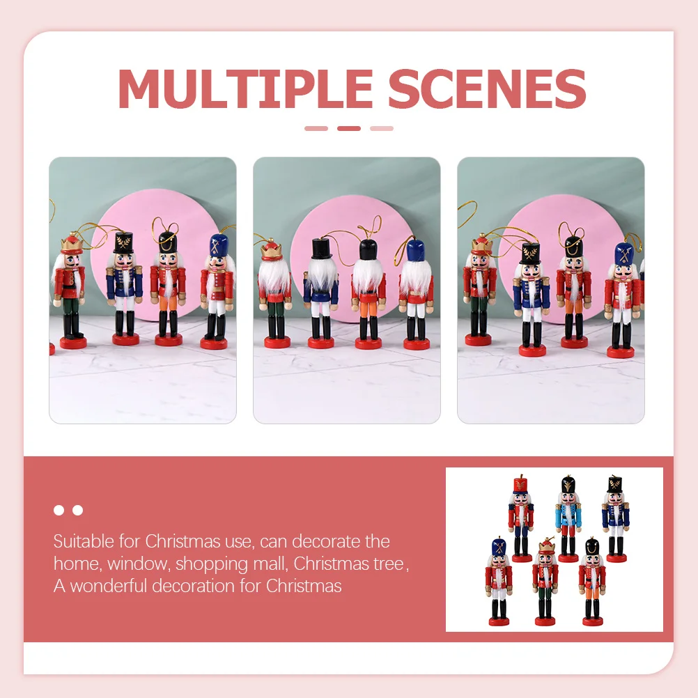 1Set Wooden Nutcracker Puppet Ornament Smooth Corner Kids Safe Holiday Decoration Thickened Base for Christmas Home Display
1Set Wooden Nutcracker Puppet Ornament Smooth Corner Kids Safe Holiday Decoration Thickened Base for Christmas Home Display