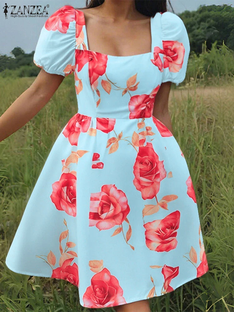 ZANZEA Bohemian Dress Summer Women Vintage Party Floral Vestidos 2025 Puff Sleeve Robe A-Line Square Collar Mid-Calf Sundress
ZANZEA Bohemian Dress Summer Women Vintage Party Floral Vestidos 2025 Puff Sleeve Robe A-Line Square Collar Mid-Calf Sundress