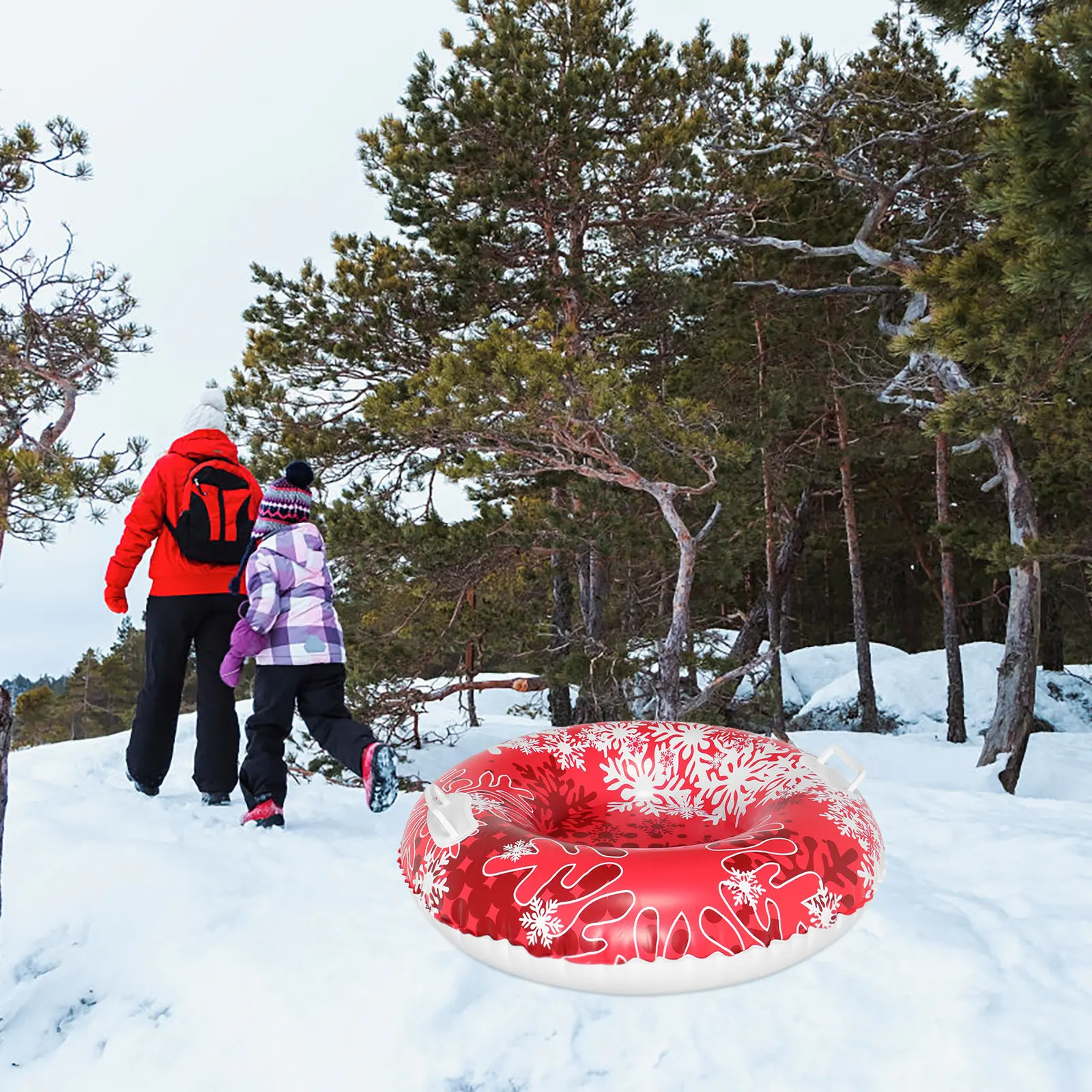 Inflatable Snow Tube PVC Heavy Duty Snow Sled Handles Winter Outdoor Sports Snowboarding Sledding Tubes Portable
Inflatable Snow Tube PVC Heavy Duty Snow Sled Handles Winter Outdoor Sports Snowboarding Sledding Tubes Portable