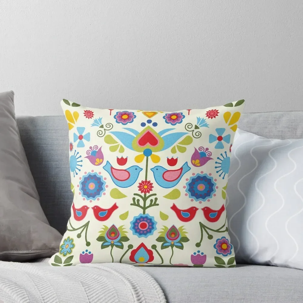 Scandinavian folk art birds and blooms Throw Pillow Cushions Home Decor autumn decoration Decorative pillow case pillow
Scandinavian folk art birds and blooms Throw Pillow Cushions Home Decor autumn decoration Decorative pillow case pillow