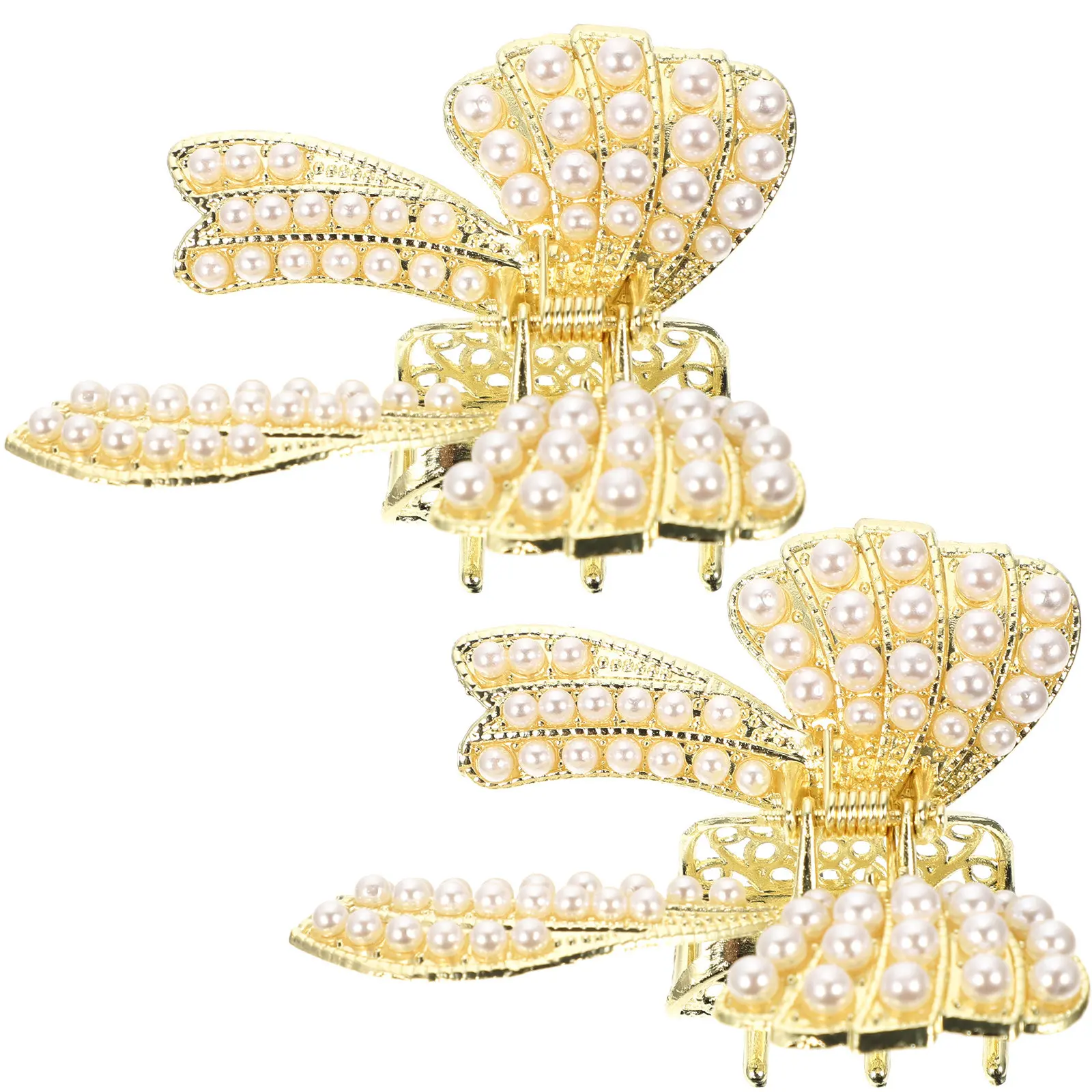 2Pcs Pearl Bow Hair Clips for Women Alloy Claw Clips Easy to Use Strong Grip for Thin Straight Curly Hair Korean Styling
2Pcs Pearl Bow Hair Clips for Women Alloy Claw Clips Easy to Use Strong Grip for Thin Straight Curly Hair Korean Styling