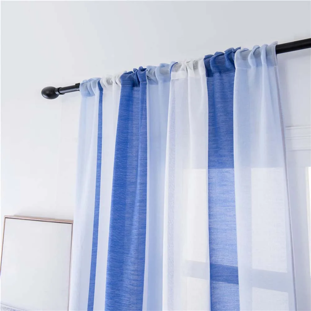 Blue Curtain Sheer Curtains Voile Household Polyester Fabric Window Tulle for Bedroom Decor Flimsy
Blue Curtain Sheer Curtains Voile Household Polyester Fabric Window Tulle for Bedroom Decor Flimsy