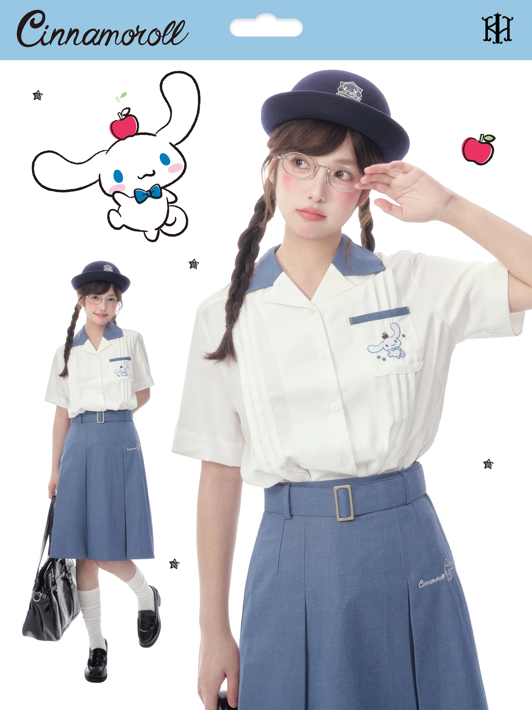 Kyouko Brand Collaborative Style Thai Uniform Shirt And Half Skirt Set Spring Summer Loose Fit Short Sleeve Women's Clothing
Kyouko Brand Collaborative Style Thai Uniform Shirt And Half Skirt Set Spring Summer Loose Fit Short Sleeve Women's Clothing