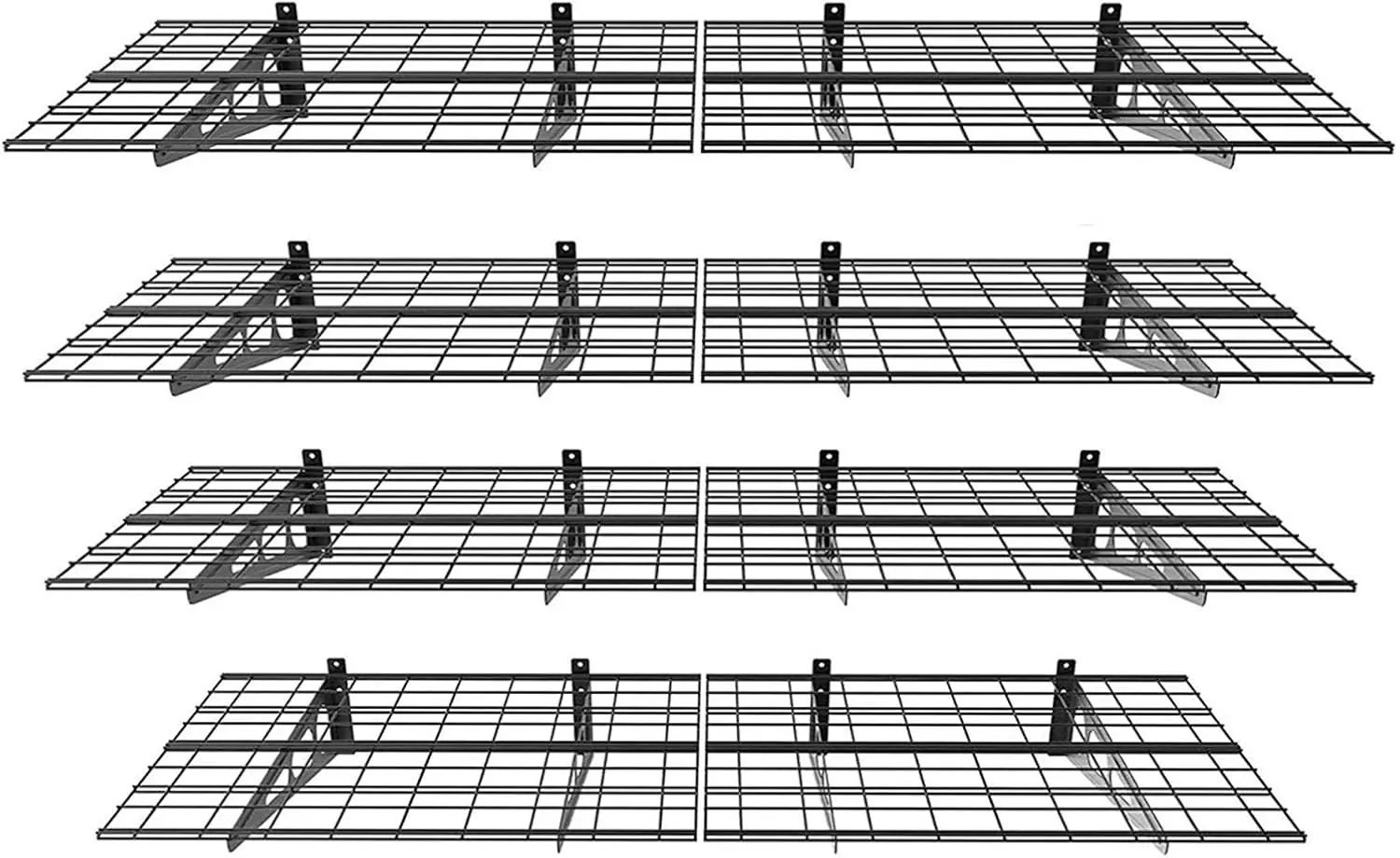 Настенная полка FLEXIMOUNTS, 4 шт./упаковка, 2x6 футов, 24 дюйма по 72 дюйма, гаражная полка для хранения, плавающие полки, черные
Настенная полка FLEXIMOUNTS, 4 шт./упаковка, 2x6 футов, 24 дюйма по 72 дюйма, гаражная полка для хранения, плавающие полки, черные