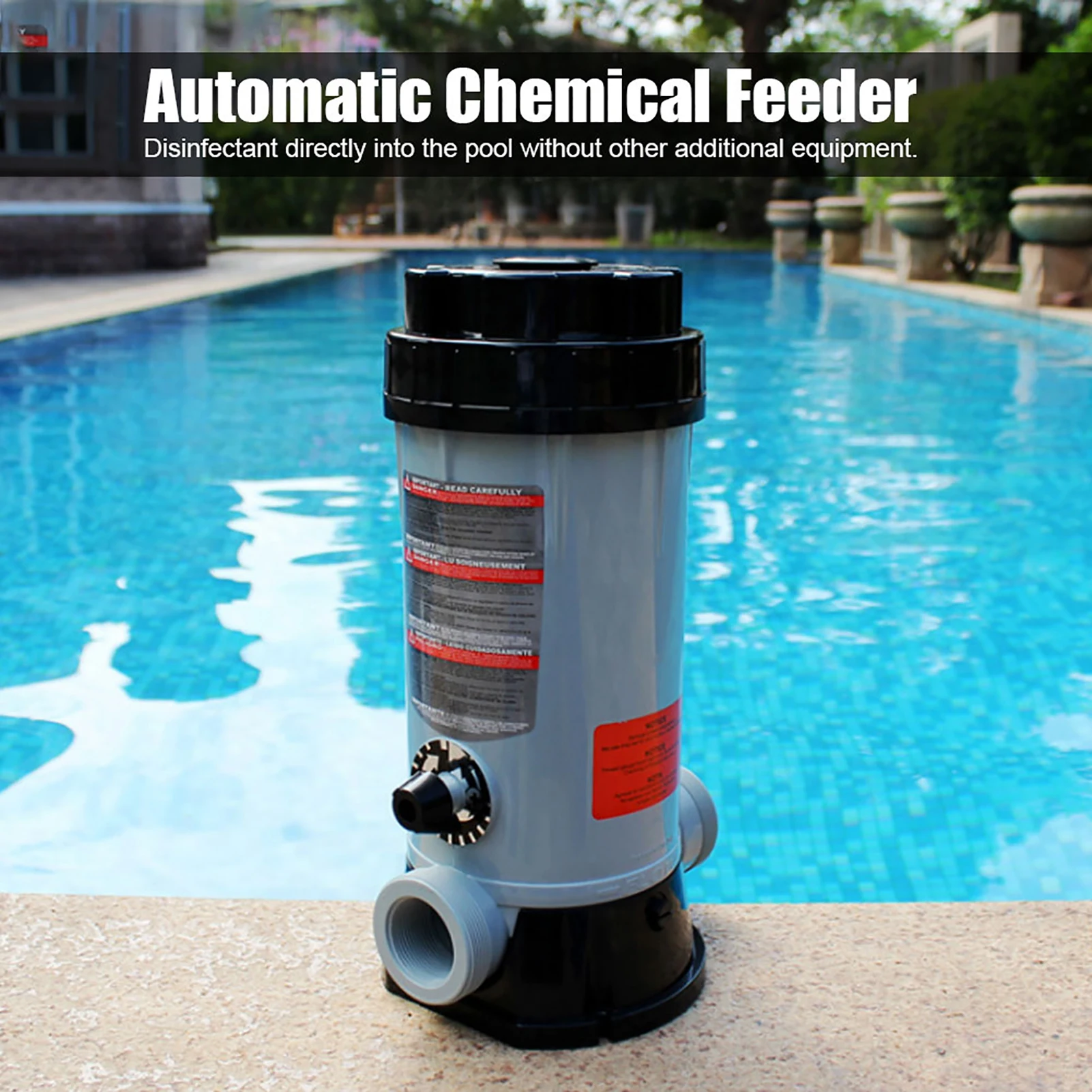 Automatic Chlorine Dispenser Automatic Pool Chlorinator Corrosion-Proof Pool for Swimming Pool Disinfection Equipment Pond
Automatic Chlorine Dispenser Automatic Pool Chlorinator Corrosion-Proof Pool for Swimming Pool Disinfection Equipment Pond