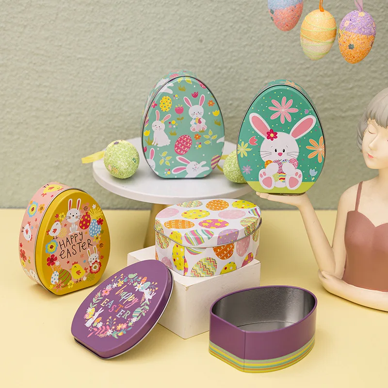 Creative Colorful Easter Bunny Egg Candy Box Metal Chocolate Cookie Tinplate Box Easter Party Kid Gift Packaging Decoration
Creative Colorful Easter Bunny Egg Candy Box Metal Chocolate Cookie Tinplate Box Easter Party Kid Gift Packaging Decoration
