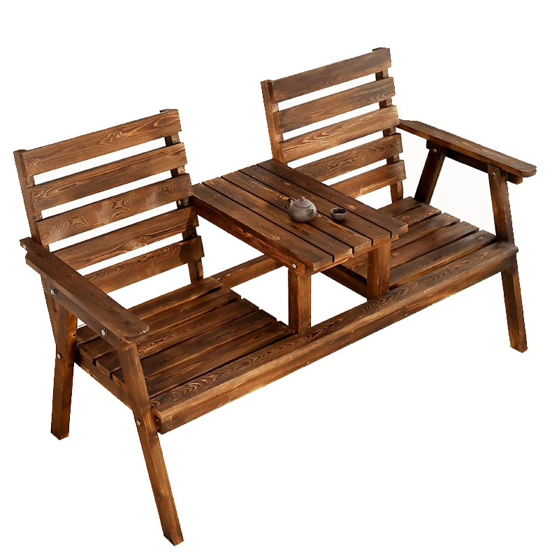 Outdoor anti-corrosive solid wood tables and chairs, courtyard double backrest chairs, balcony, open-air park leisure
Outdoor anti-corrosive solid wood tables and chairs, courtyard double backrest chairs, balcony, open-air park leisure