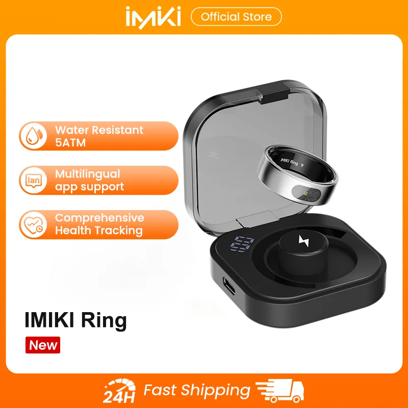 Умное кольцо IMIKI с дисплеем, беспроводной зарядкой, мониторингом здоровья и спортивных показателей, сенсорным управлением, вибрацией, водонепроницаемостью 5ATM
Умное кольцо IMIKI с дисплеем, беспроводной зарядкой, мониторингом здоровья и спортивных показателей, сенсорным управлением, вибрацией, водонепроницаемостью 5ATM