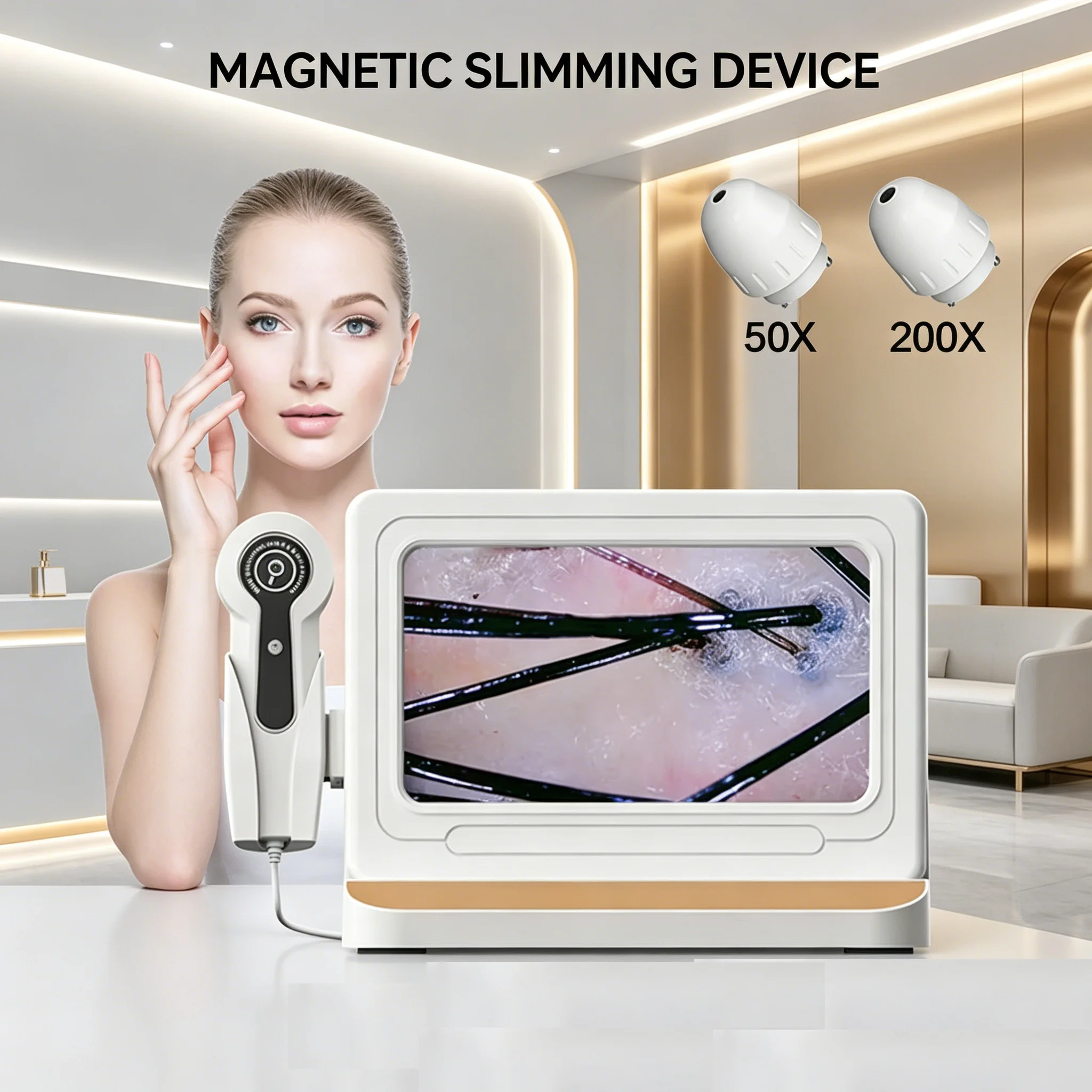 2026Salon HD Digital Skin Moisture Test Device 10inch 50/200X Analyzer Professional Hair Scalp Camera Detector Hair Follicle Oil
2026Salon HD Digital Skin Moisture Test Device 10inch 50/200X Analyzer Professional Hair Scalp Camera Detector Hair Follicle Oil