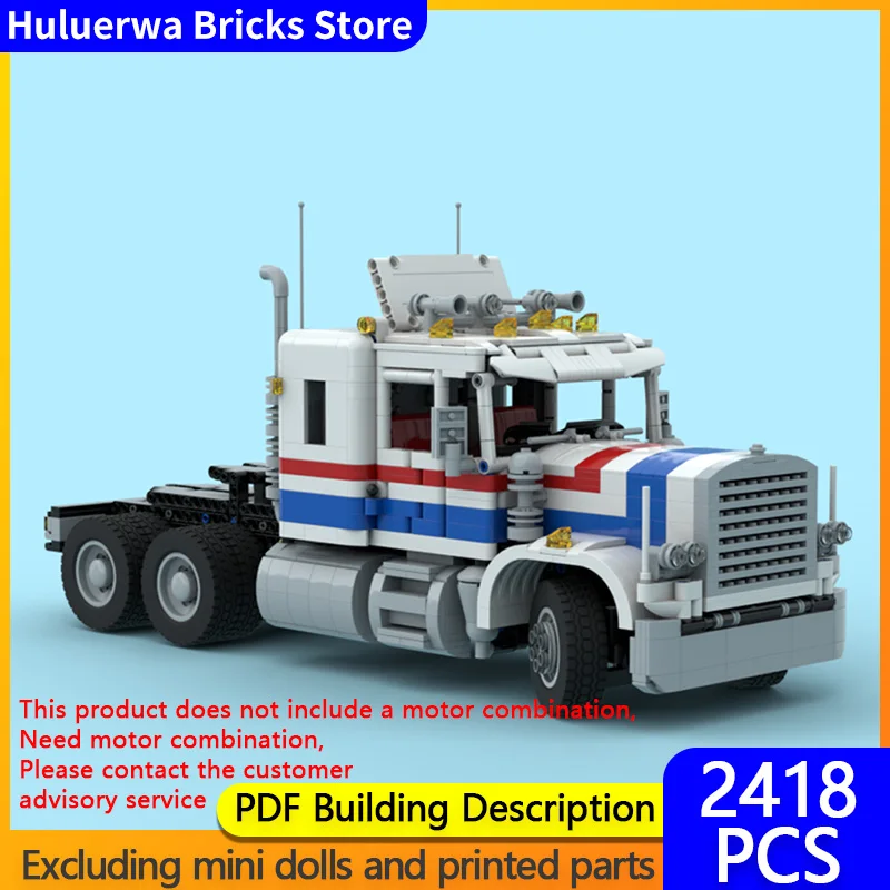 City Car Model MOC Building Bricks American Long Head Tractor Truck Modular Technology Gifts Holiday Assemble Children Toys Suit
City Car Model MOC Building Bricks American Long Head Tractor Truck Modular Technology Gifts Holiday Assemble Children Toys Suit