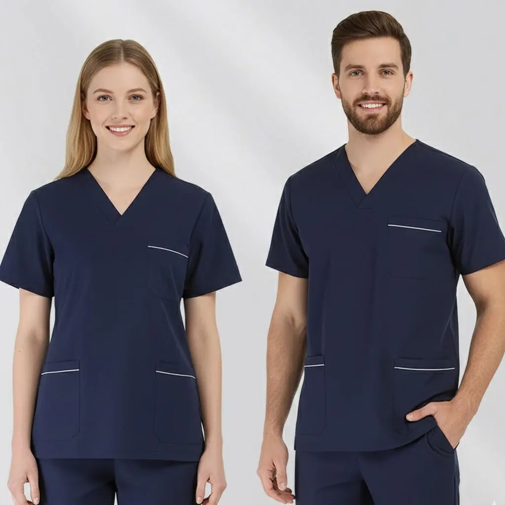 4-Way Stretch Scrub Top - Wicking Quick Dry Uniform Short Sleeve Work Shirt
4-Way Stretch Scrub Top - Wicking Quick Dry Uniform Short Sleeve Work Shirt