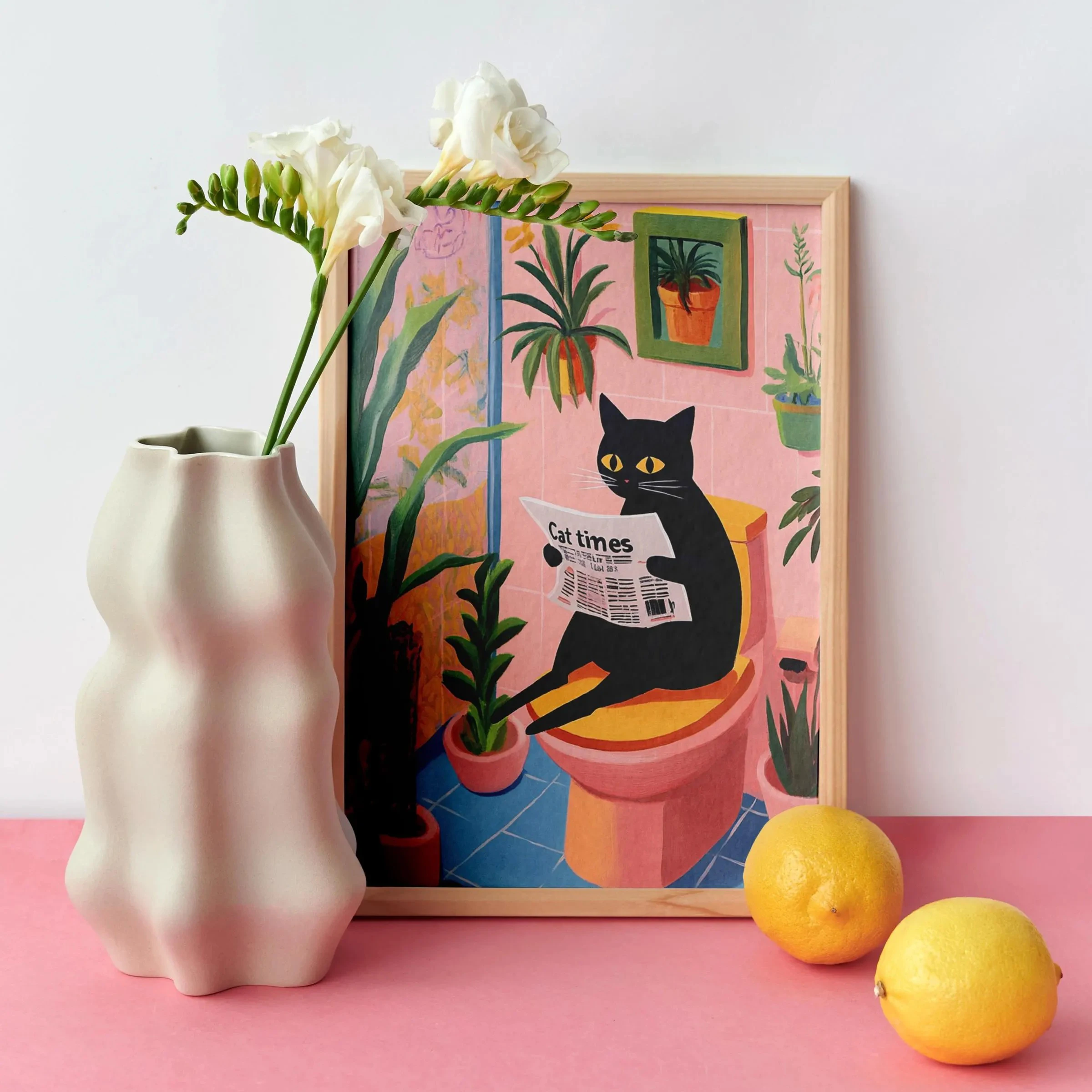 Black cat toilet print toilet animal print cat on toilet poster funny toilet print matisse print bathroom cat trendy wall art 
Black cat toilet print toilet animal print cat on toilet poster funny toilet print matisse print bathroom cat trendy wall art