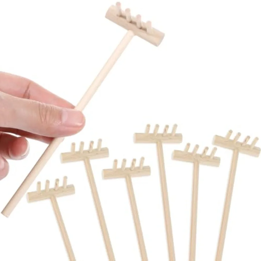 7pcs Miniature Tabletop Rock Sand Zen Garden Accessories Wooden Zen Sand Garden Rake Set in Beige Small Rakes for Garden Beds a
7pcs Miniature Tabletop Rock Sand Zen Garden Accessories Wooden Zen Sand Garden Rake Set in Beige Small Rakes for Garden Beds a