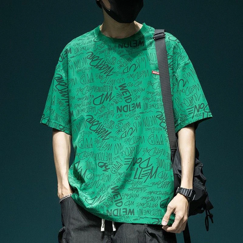 Summer Fashion Personality Letter Printing Harajuku Y2K T-shirt Men Short Sleeve Oversized Loose Casual Pullover Top Male Tee
Summer Fashion Personality Letter Printing Harajuku Y2K T-shirt Men Short Sleeve Oversized Loose Casual Pullover Top Male Tee